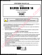 Benchmark 11147 Owner's Manual