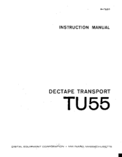 Digital Equipment TU55 Instruction Manual