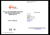 Optics KVMX-100-TR User Manual