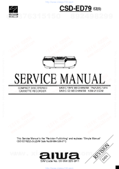 Aiwa CSD-ED79 Service Manual