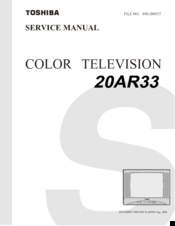 Toshiba 20AR33 Service Manual