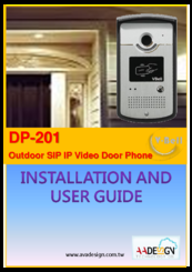 Avadesign DP-201 Installation And User Manual