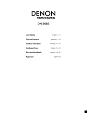 Denon DN-508S User Manual
