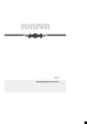 Jomox SUNSYN Manual