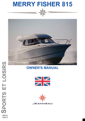 Jeanneau MERRY FISHER 815 Owner's Manual