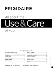 Frigidaire CPBM3077RF Use & Care Manual
