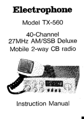 Electrophone TX-560 Instruction Manual
