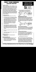 Tpi CEH/3380 series Installation Instructions Manual