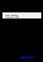 Cross FP3000 User Manual