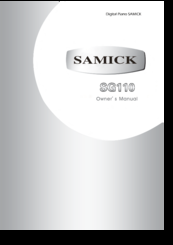 Samick SG110 Owner's Manual