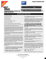 Tbus NV-ER1816i Installation Manual