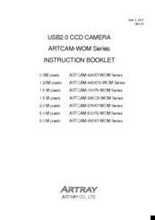 ARTRAY ARTCAM-285CX-WOM Series Instruction Booklet