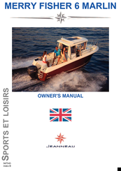 Jeanneau MERRY FISHER 6 MARLIN Owner's Manual