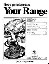 Hotpoint RC546 Use And Care Manual