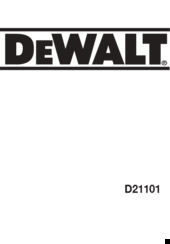DeWalt D21101 Manual