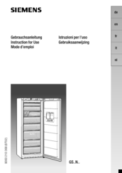 Siemens GS 24NA21 Instructions For Use Manual