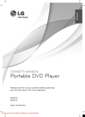 LG DP670D Owner's Manual