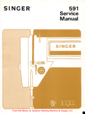 Singer 591 Service Manual