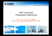 Planet Networking & Communication VIP-8 Manual