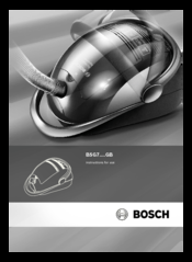 Bosch BSG7....GB Instructions For Use Manual