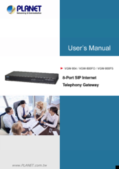 Planet Networking & Communication VGW-804 User Manual