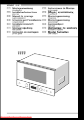 Gaggenau BM 221-100 Installation Instructions Manual