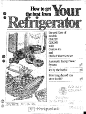 Hotpoint CSX22T Use And Care Manual