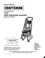 Craftsman 580.768210 Owner's Manual