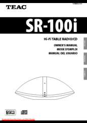Teac SR-100i Owner's Manual
