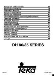 Teka DH 85 series Instruction Manual