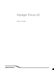 Plantronics Voyager Focus UC Manuals 