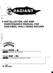 Radiant RCM-R Installation, Use And Maintenance Manual
