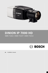Bosch DINION IP 7000 HD NBN-71027 Installation Manual