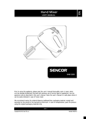 Sencor shm 5203 User Manual