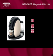 Nescafe alegria A510-1.0 Manuals 