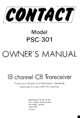 Contact PSC-301 Owner's Manual