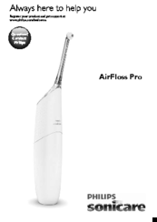 Philips AIRFLOSS PRO Directions For Use Manual