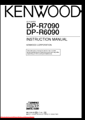 KENWOOD DP-R7090 Instruction Manual