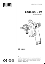 Durr EcoGun 249 Operation Manual