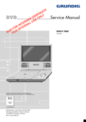 Grundig DVD-P 7600 Service Manual