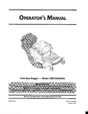 MTD 19B700040EM Operator's Manual