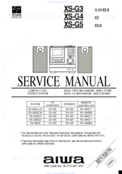 Aiwa XS-G5 SERIES Service Manual
