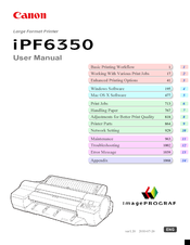 Canon imagePROGRAF iPF6350 User Manual