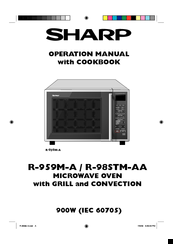 Sharp R959MA Operation Manual With Cookbook