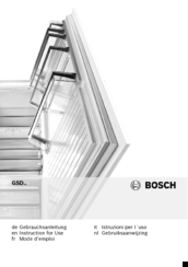 Bosch GSD SERIES Instructions For Use Manual