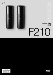 Nice F210 Installation Instructions And Warnings
