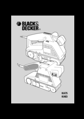 Black & Decker KA83E User Manual