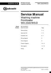 Whirlpool WA 2340/WS-D Service Manual