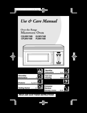 Electrolux PLMV168 Use & Care Manual