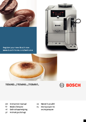 Bosch TES?807 SERIES Instruction Manual